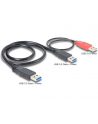 Kabel USB 3.0 AM(M)+Power AM(M)->AM(M) 60cm - nr 18