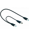 Kabel USB 3.0 AM(M)+Power AM(M)->AM(M) 60cm - nr 1