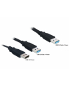 Kabel USB 3.0 AM(M)+Power AM(M)->AM(M) 60cm - nr 20