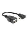 Kabel USB Mini B(M) kątowy->A(F) OTG 16cm - nr 10