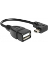 Kabel USB Mini B(M) kątowy->A(F) OTG 16cm - nr 15