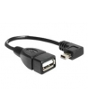 Kabel USB Mini B(M) kątowy->A(F) OTG 16cm - nr 26