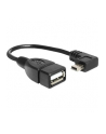 Kabel USB Mini B(M) kątowy->A(F) OTG 16cm - nr 6