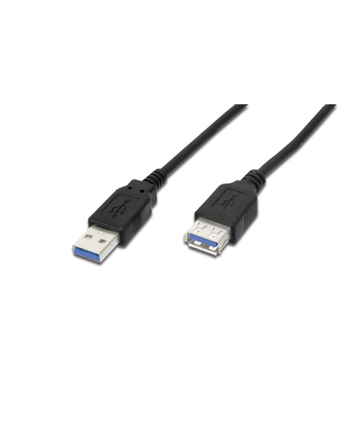 Przedłużacz USB3.0 SuperSpeed, USB A wtyk / USB A gniazdo, Cu AWG 28, 2x ekranowane, dł. 3.0m główny