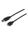 Kabel USB3.0 SuperSpeed, USB A wtyk / USB B Micro wtyk, Cu AWG 28, 2x ekranowane, dł. 1.0m - nr 12