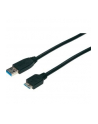 Kabel USB3.0 SuperSpeed, USB A wtyk / USB B Micro wtyk, Cu AWG 28, 2x ekranowane, dł. 1.0m - nr 13