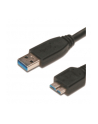 Kabel USB3.0 SuperSpeed, USB A wtyk / USB B Micro wtyk, Cu AWG 28, 2x ekranowane, dł. 1.0m - nr 15