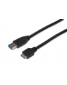Kabel USB3.0 SuperSpeed, USB A wtyk / USB B Micro wtyk, Cu AWG 28, 2x ekranowane, dł. 1.0m - nr 2