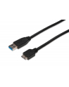 Kabel USB3.0 SuperSpeed, USB A wtyk / USB B Micro wtyk, Cu AWG 28, 2x ekranowane, dł. 1.0m - nr 4