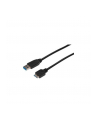 Kabel USB3.0 SuperSpeed, USB A wtyk / USB B Micro wtyk, Cu AWG 28, 2x ekranowane, dł. 1.0m - nr 6