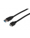 Kabel USB3.0 SuperSpeed, USB A wtyk / USB B Micro wtyk, Cu AWG 28, 2x ekranowane, dł. 2.0m - nr 7