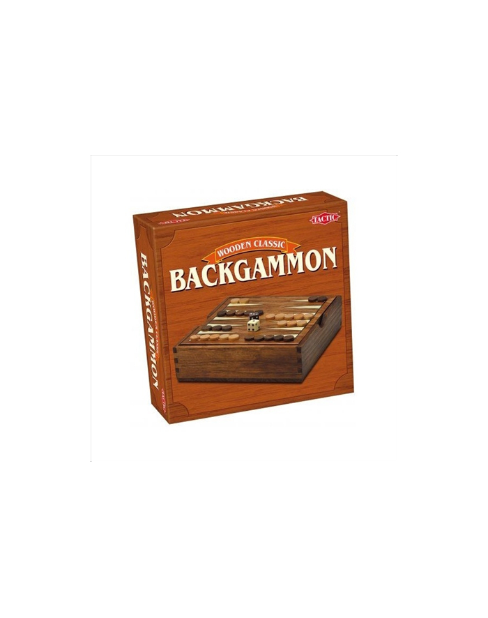 TACTIC Gra Wooden Classic  Backgammon główny