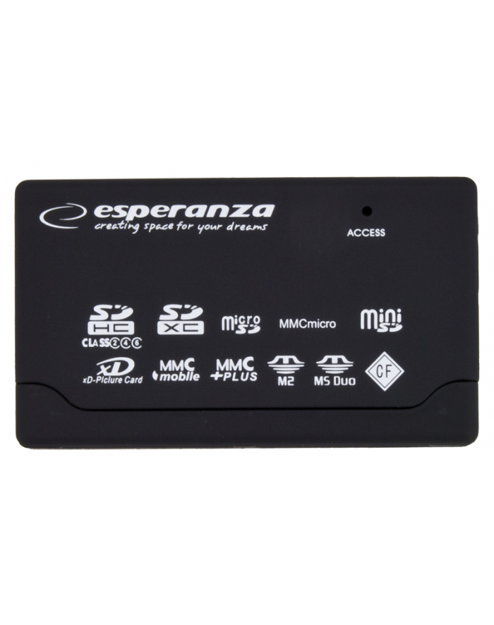 Esperanza Uniwersalny czytnik kart pamięci USB 2.0 EA119 główny