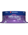 DVD+R DL Verbatim [ spindle 25 | 8,5GB | 8x |  MATT SILVER ] - nr 10