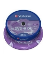 DVD+R DL Verbatim [ spindle 25 | 8,5GB | 8x |  MATT SILVER ] - nr 16