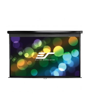 Elite Screens M92UWH Manual Pull Down Screen 92'' 16:9 / Diagonal 230cm, W 203.7cm x H 114.6cm / Black case / Dual wall