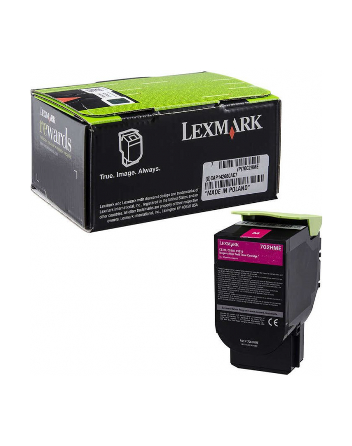 Lexmark 70x Magenta Toner Cartridge High Corporate (3k) for CS310, CS410, CS510 główny