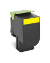 Lexmark 80x Yellow Toner Cartridge High Corporate (3K) for CX410de / CX410dte / CX410e / CX510de / CX510dhe / CX510dthe - nr 6