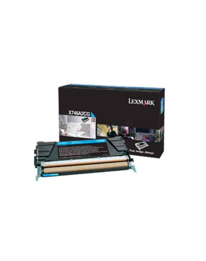 Lexmark x74x Cyan Corporate Toner Cartridge główny