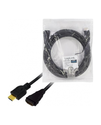 LOGILINK - Kabel HDMI 1.4, HDMI male / female Gold 5m