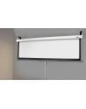 Elite Screens M100HSR-PRO Manual Pull Down Screen 100'' 16:9 / Diagonal 254cm, W 221,0cm x H 124,5cm / White Case / 160° view angle / MaxWhite-Fiber Glass material / Gain 1.1 / Dual wall and ceiling installation / Slow Retract Mechanism - nr 5