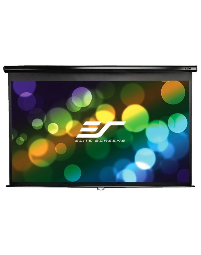 Elite Screens M135UWH2 Manual Pull Down Screen 135'' 16:9 / Diagonal 337,5cm, W 298cm x H 167.6cm / Black case / Dual wall główny