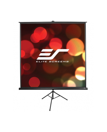 Elite Screens T113UWS1Tripod Pull Up Screen 113'' 1:1 / W 203,2cm x H 203,2cm / Black case / Standard keystone eliminator / 4-side black masking border (Top: 3.8cm) / 160 Degrees viewing angle / Auto locking system / Easy to clean