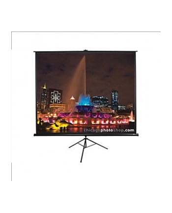 Elite Screens T136UWS1 Tripod Pull Up Screen 136'' 1:1 / W 243,8 cm x H 243,8 cm / Black case / Standard keystone eliminator / 4-side black masking border (Top: 3.8cm) / 160 Degrees viewing angle / Auto locking system / Easy to clean