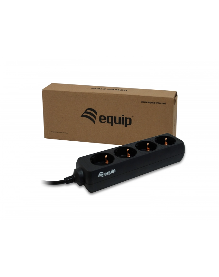 LISTWA ZASILAJĄCA EQUIP 1.8M UPS BLACK (4 GNIAZDA) główny