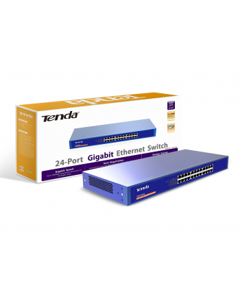 Tenda TEG1024G 24-portový Gigabit Ethernet Switch, 10/100/1000Mbps, Kov, Rackmou