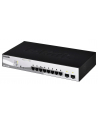 D-Link 8-port 10/100/1000 Gigabit PoE Smart Switch incl. 2 Combo 1000BaseT/SFP - nr 52