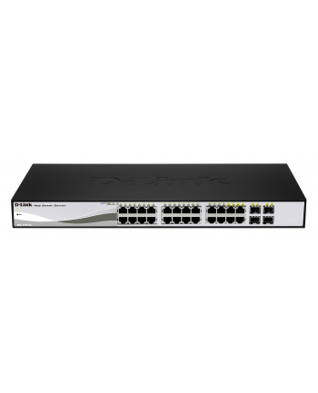 D-Link 24-port 10/100/1000 Gigabit PoE (max.85W) Smart Switch incl. 4 Combo