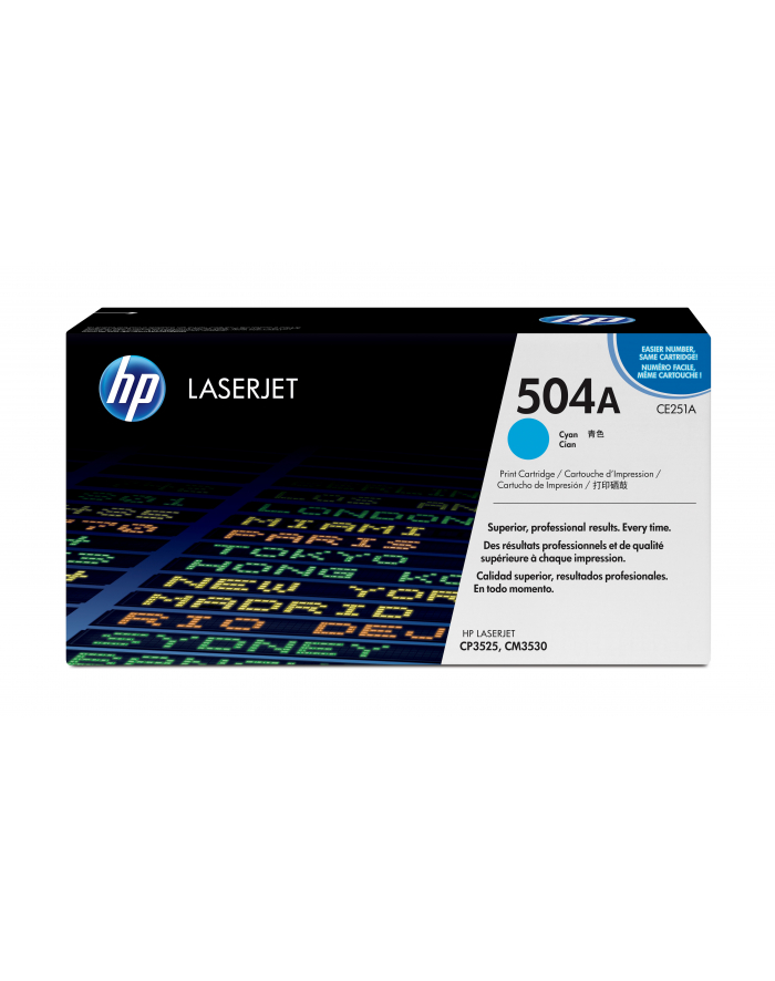 Toner CP3525 CYAN CE251A 7K CP3525/CM3530 główny