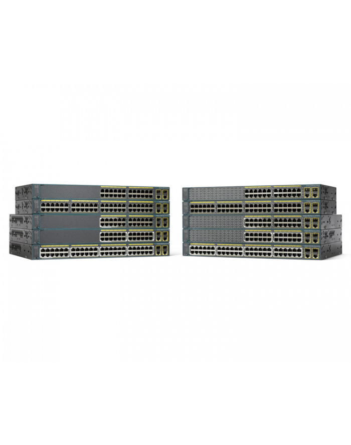 Cisco Catalyst 2960 Plus 24 10/100 PoE + 2T/SFP LAN Base główny