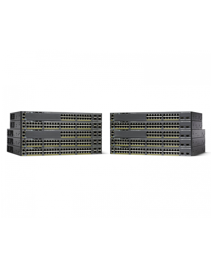 Cisco Catalyst 2960-X 48 GigE PoE 740W, 2 x 10G SFP+, LAN Base główny