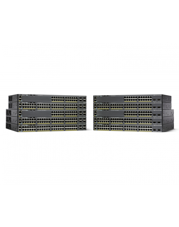 Cisco Catalyst 2960-X 48 GigE, PoE 370W, 2 x 10G SFP+, LAN Base główny