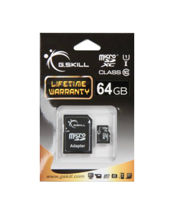 G.SKILL Micro SDXC 64GB Class 10 + Adapter