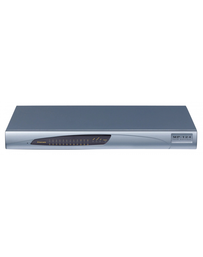MediaPack 124 Analog VoIP Gateway, 24 FXS, SIP Packageincluding 24 FXS analog lines, single 10/100 BaseT, AC power supply, G.711/723.1/726/727/729AB Vocoders, SIP główny
