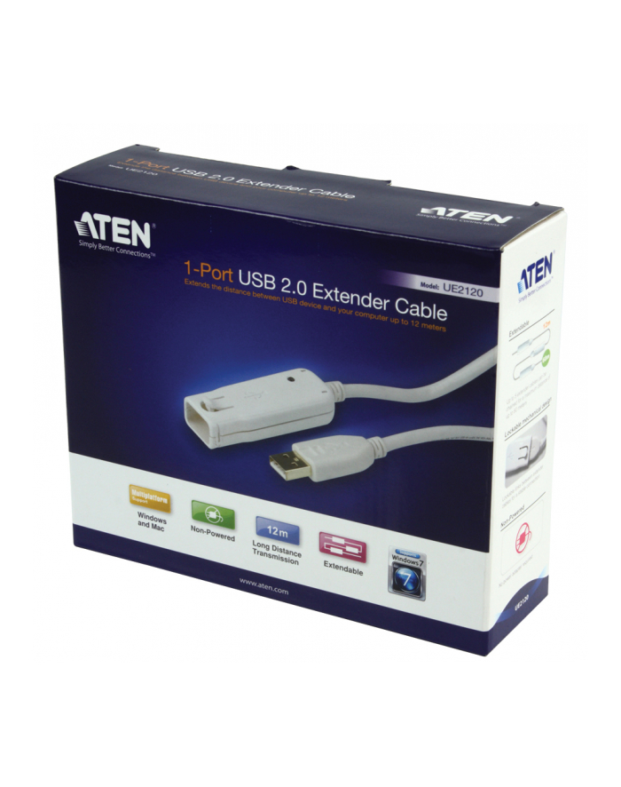 USB-2.0 przedłużacz aktywny 12m 1 port główny