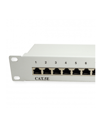 VALUE Cat.5e Patch Panel 24 Ports, STP, light grey nr 2