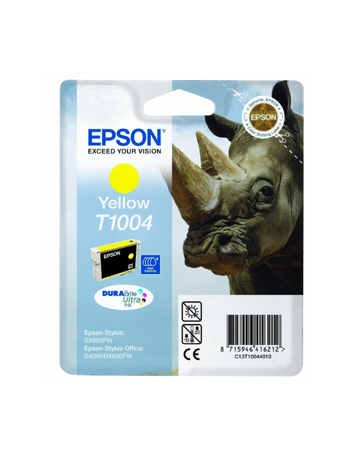 Tusz EPSON yellow B40W/BX600F C13T10044010 główny