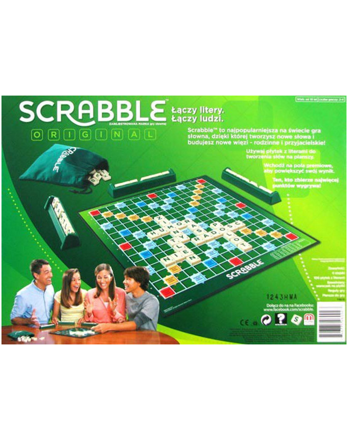 MATTEL Gra Scrabble Original główny