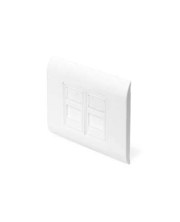 Ramka 80x80mm z adapterami 2x 22,5mm 2x Keystone