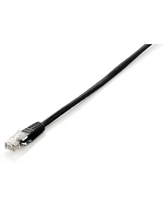 Patch Cord Kat6 U/UTP 1M czarny główny