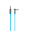 Kabel Mini Jack 3.5mm M/M 90st.0.9m niebieski - nr 1