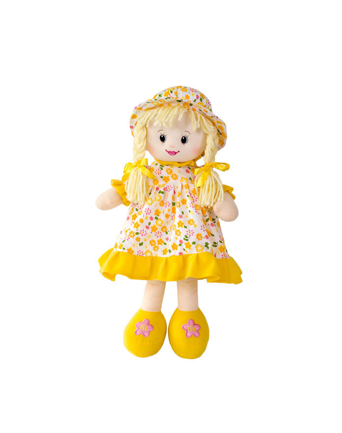 BEPPE Lalka w Kwiatki 45 cm Żółta główny
