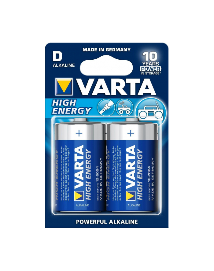 Baterie VARTA High Energy, Mono LR20/D - 2 szt główny