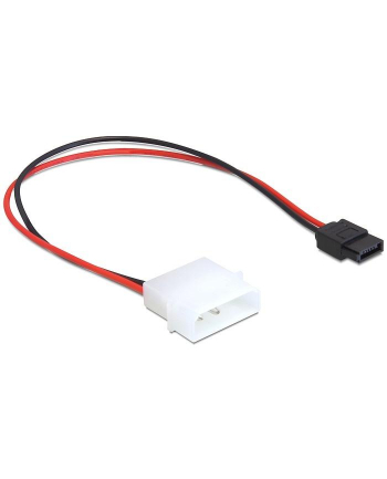 KABEL SATA ZASILAJĄCY MOLEX(M)->SATA(F)SLIM 6PIN 24CM DELOCK