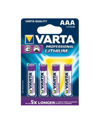 Baterie VARTA Professional Lithium, Micro AAA - 4 szt
