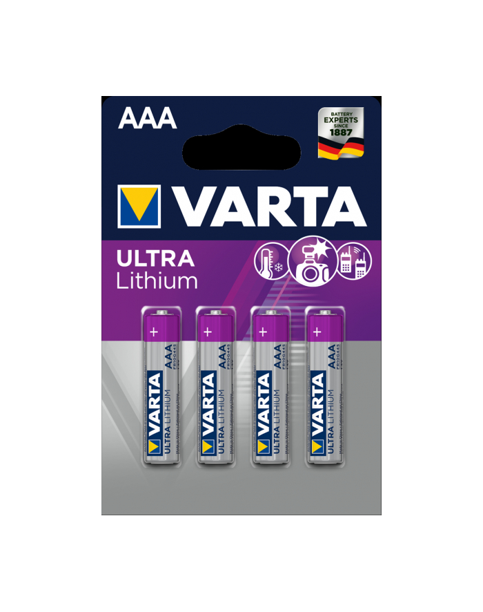 Baterie VARTA Professional Lithium, Micro AAA - 4 szt główny